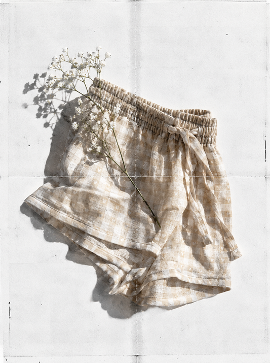 Brandy Melville Gingham Pajama Shorts - One size