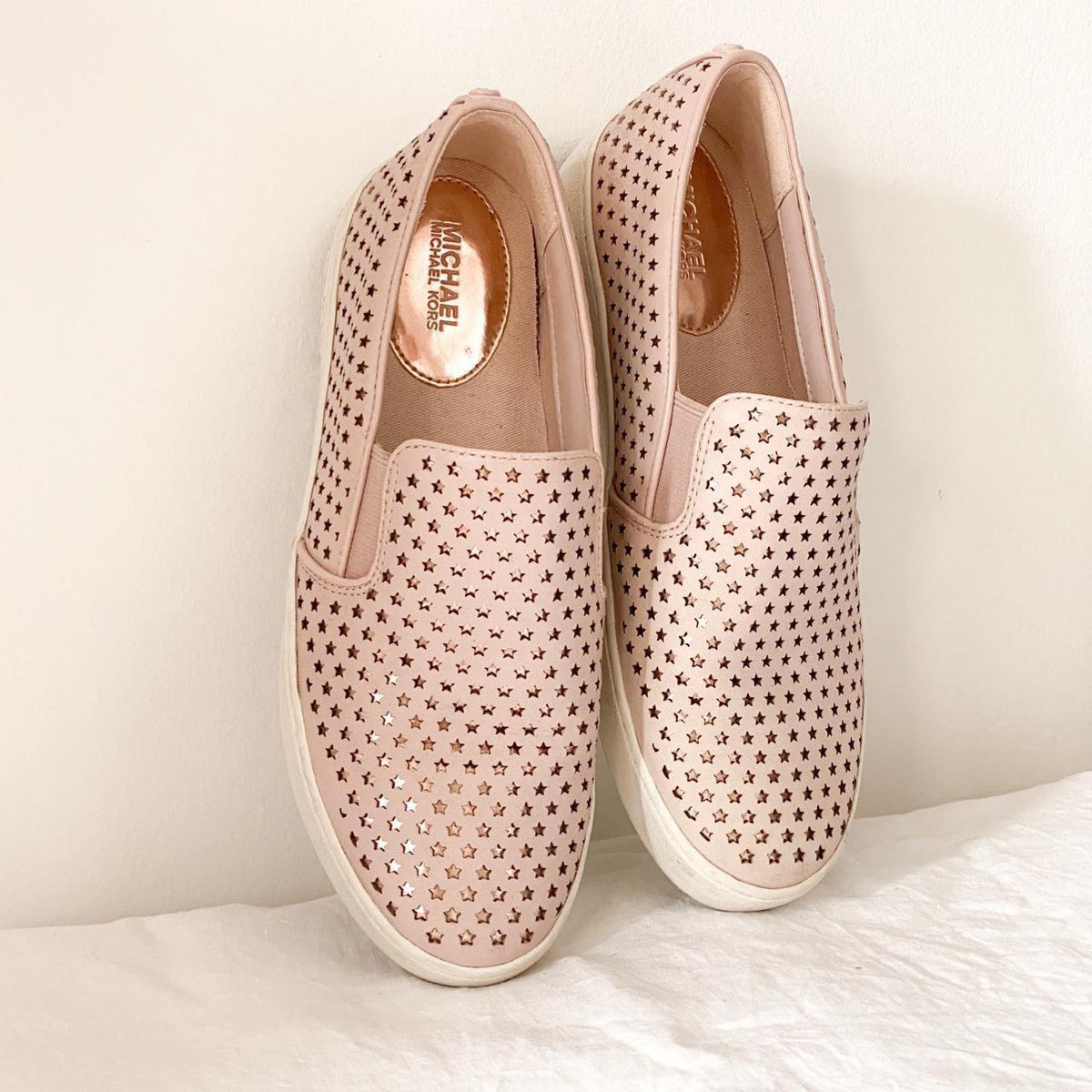 Michael Michael Kors - Women's Slip On Sneakers - Rose Gold - US 6