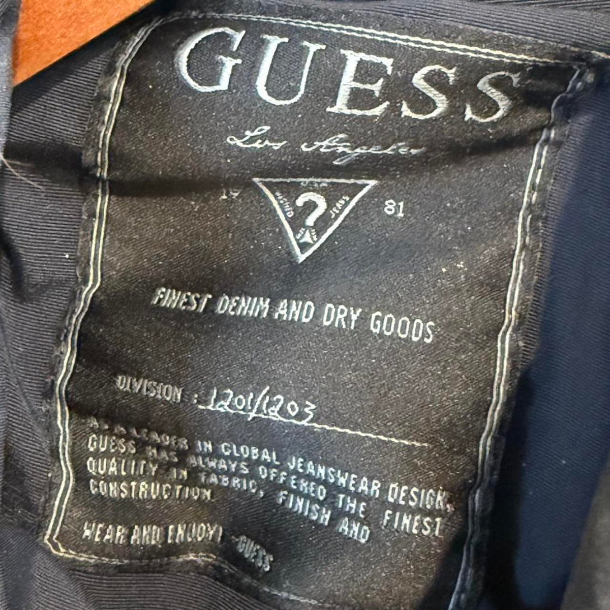 Guess - Navy Puffer Jacket with Fur Hood - Size XS