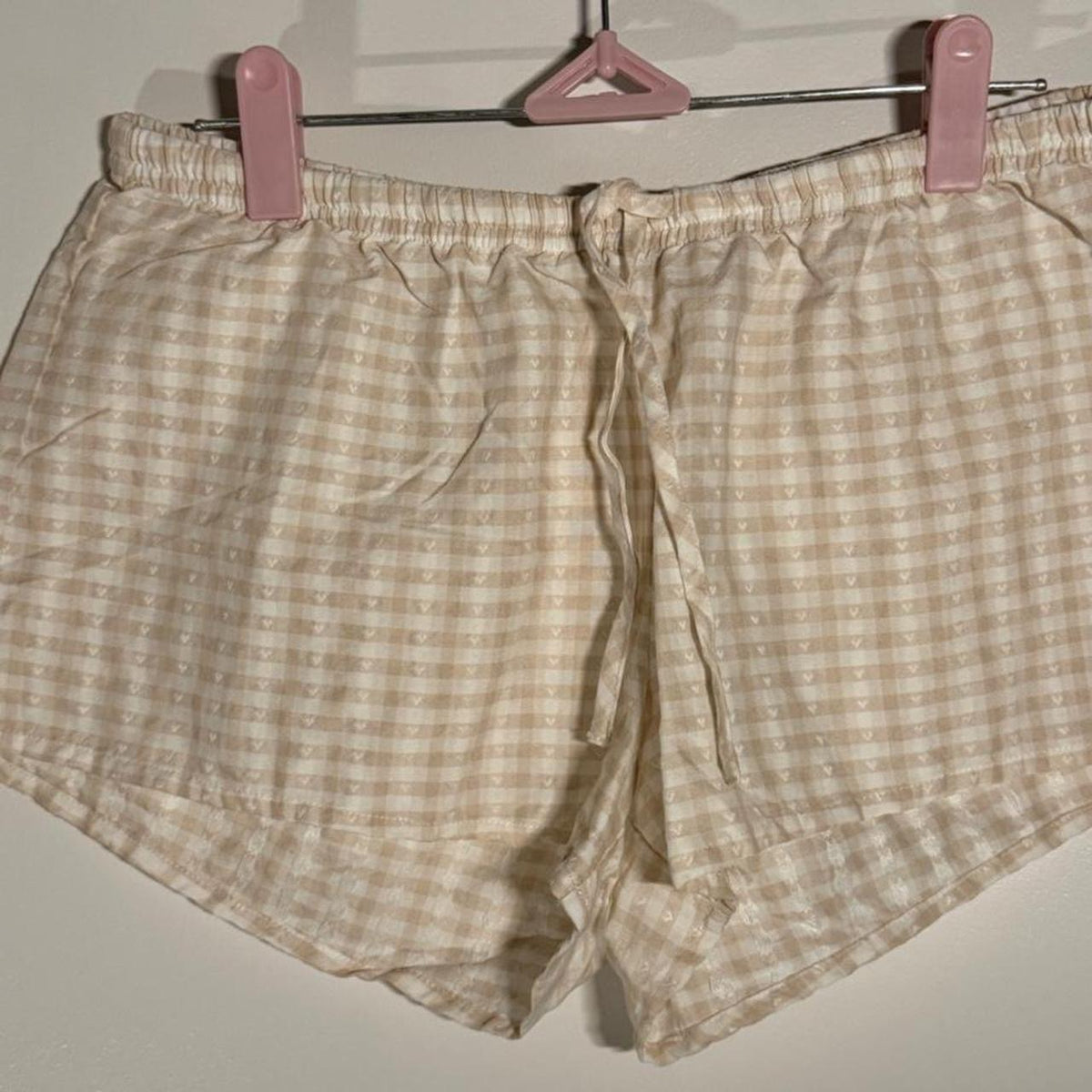 Brandy Melville Gingham Pajama Shorts - One size